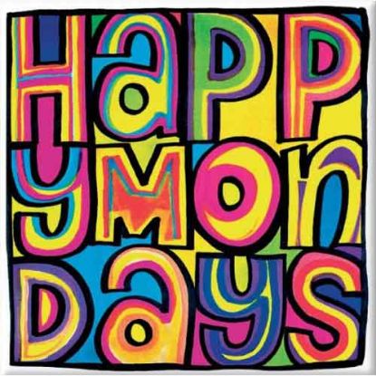 Picture of Happy Mondays Fridge Magnet: Dayglo Logo