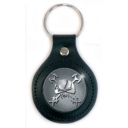 Picture of Iron Maiden Keychain: Final Frontier Icon (Leather Fob)