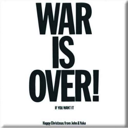 Picture of John Lennon Fridge Magnet: War is Over