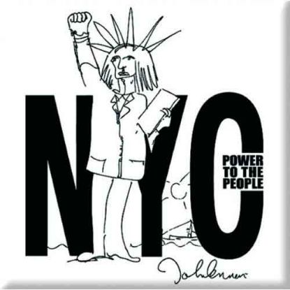 Picture of John Lennon Fridge Magnet: NYC Power to the People