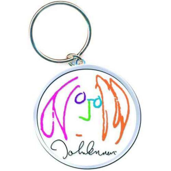 Picture of John Lennon Keychain: Self Portrait Colour (Enamel In-fill)