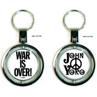 Picture of John Lennon Keychain: War is Over (Spinner)