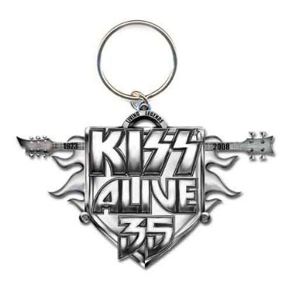 Picture of KISS Keychain: Alive 35 Tour (Die-cast Relief)