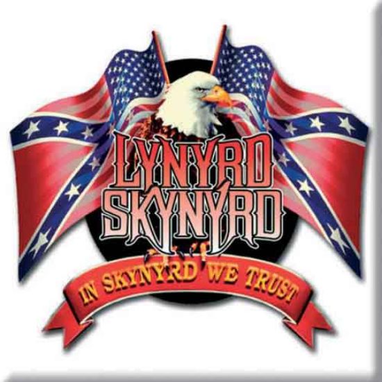 Picture of Lynyrd Skynyrd Fridge Magnet: Eagle & Flags