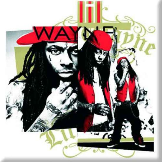 Picture of Lil Wayne Fridge Magnet: Red Cap Montage