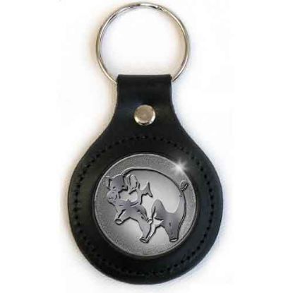 Picture of Pink Floyd Keychain: Pig (Leather Fob)