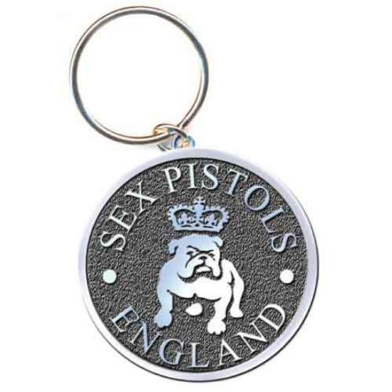 Picture of The Sex Pistols Keychain: Bull Dog (Enamel In-fill)