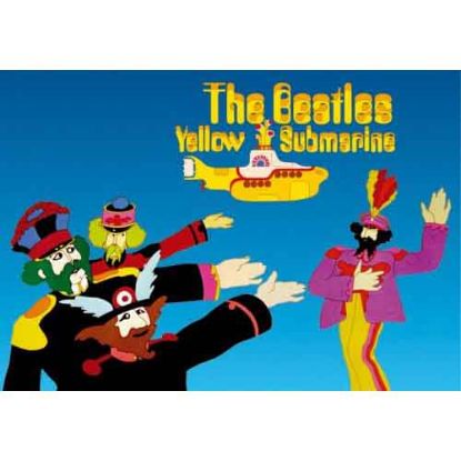 Picture of The Beatles Postcard: Yellow Submarine Band 1 (Standard)