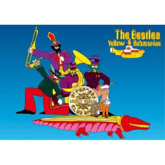 Picture of The Beatles Postcard: Yellow Submarine Band On Croc (Standard)