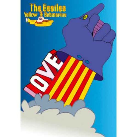 Picture of The Beatles Postcard: Yellow Submarine Love Glove (Standard)