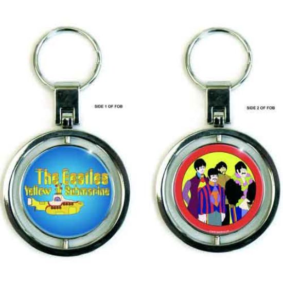 Picture of The Beatles Keychain: Yellow Submarine Band & Sub (Spinner)