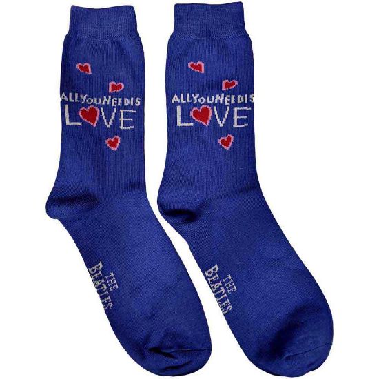 Picture of The Beatles Unisex Ankle Socks: All You Need Is Love (UK Size 7 - 11)