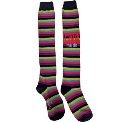 Picture of The Beatles Ladies Knee High Socks: Love Me Do (UK Size 4 - 7)