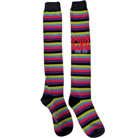 Picture of The Beatles Ladies Knee High Socks: Love Me Do (UK Size 4 - 7)