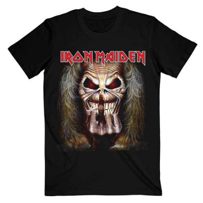 Picture of Iron Maiden Unisex T-Shirt: Eddie Candle Finger