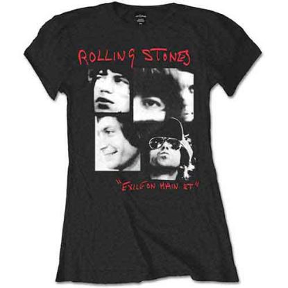 Picture of The Rolling Stones Ladies T-Shirt: Photo Exile