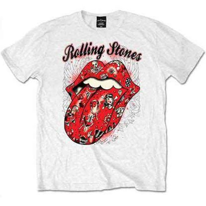 Picture of The Rolling Stones Unisex T-Shirt: Tattoo Flash
