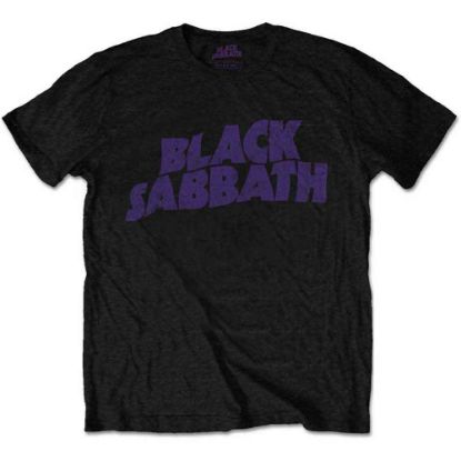 Picture of Black Sabbath Unisex T-Shirt: Wavy Logo Vintage