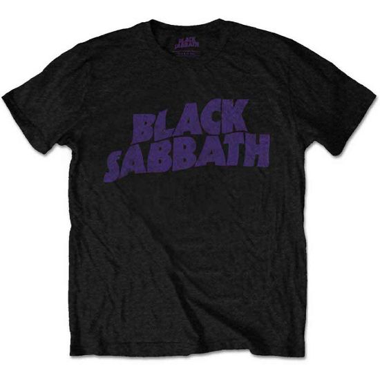 Picture of Black Sabbath Unisex T-Shirt: Wavy Logo Vintage