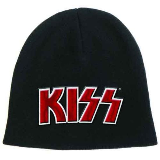 Picture of KISS Unisex Beanie Hat: Red on White Logo