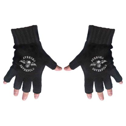 Picture of Avenged Sevenfold Unisex Fingerless Gloves: Death Bat