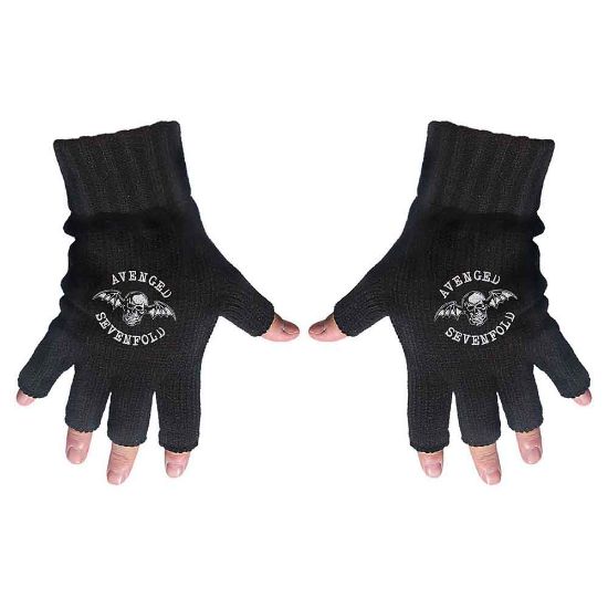 Picture of Avenged Sevenfold Unisex Fingerless Gloves: Death Bat