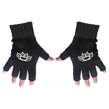 Picture of Five Finger Death Punch Unisex Fingerless Gloves: Logo