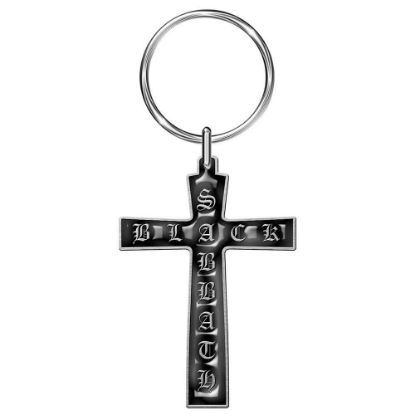 Picture of Black Sabbath Keychain: Cross (Enamel In-Fill)