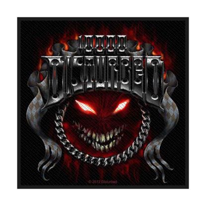 Picture of Disturbed Woven Patch: Chrome Smile (Standard)