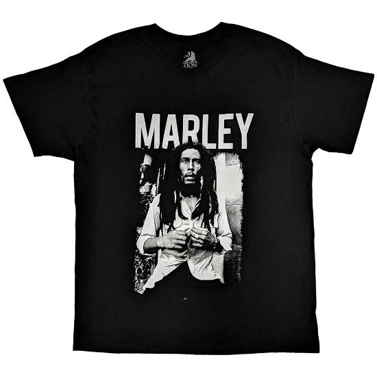 Picture of Bob Marley Unisex T-Shirt: Black & White