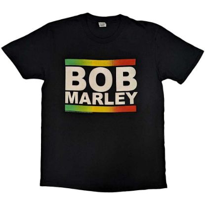 Picture of Bob Marley Unisex T-Shirt: Rasta Band Block