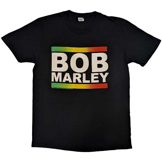 Picture of Bob Marley Unisex T-Shirt: Rasta Band Block