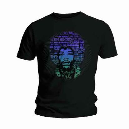Picture of Jimi Hendrix Unisex T-Shirt: Afro Speech
