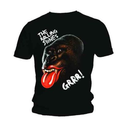 Picture of The Rolling Stones Unisex T-Shirt: Grrr Black Gorilla