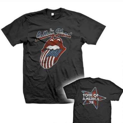 Picture of The Rolling Stones Unisex T-Shirt: Tour of America 78 Back Print
