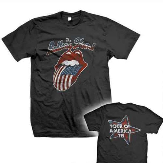 Picture of The Rolling Stones Unisex T-Shirt: Tour of America 78 Back Print