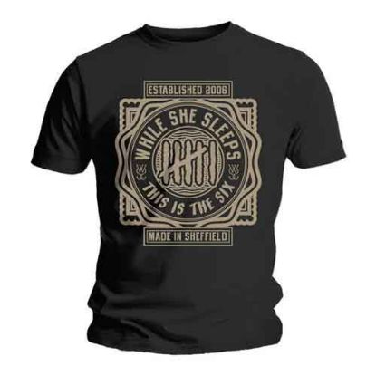 Picture of While She Sleeps Unisex T-Shirt: This is Six (Small)