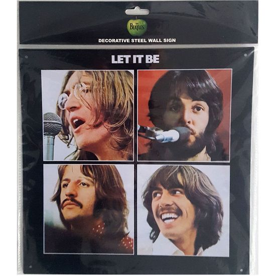 Picture of The Beatles Steel Wall Sign: Let It Be Album Cover