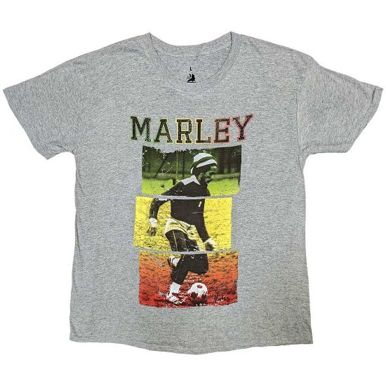 Picture of Bob Marley Unisex T-Shirt: Football Text