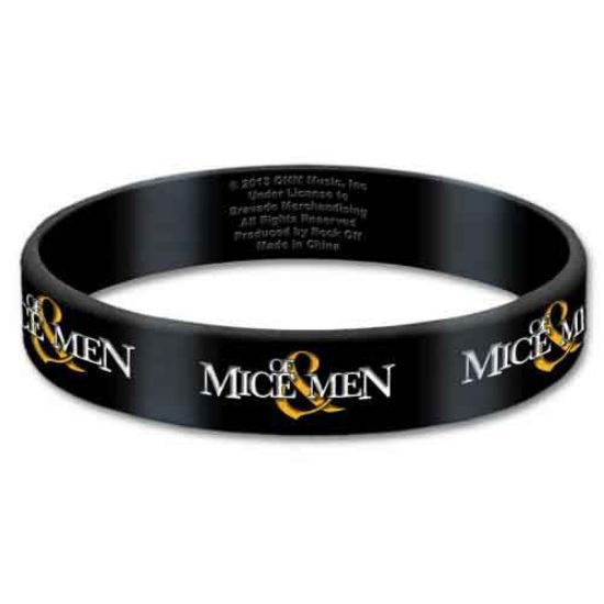 Picture of Of Mice & Men Gummy Wristband: Logo