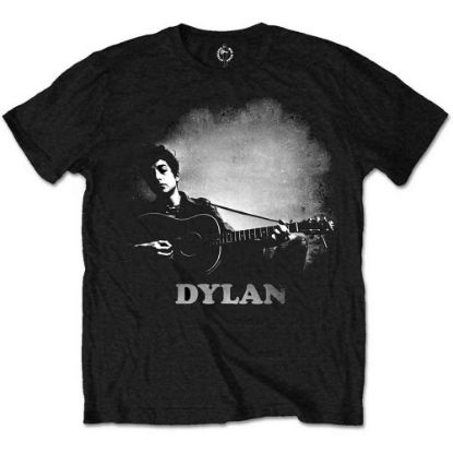 Picture of Bob Dylan Unisex T-Shirt: Guitar & Logo