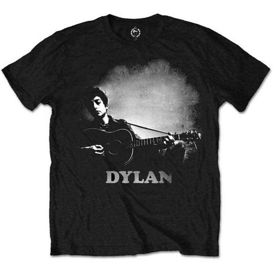 Picture of Bob Dylan Unisex T-Shirt: Guitar & Logo