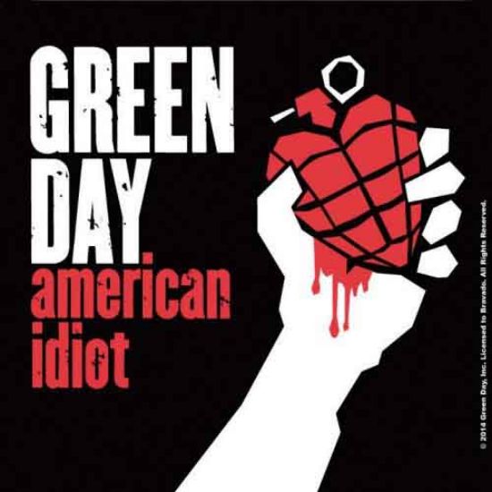 Picture of Green Day Single Cork Coaster: American Idiot