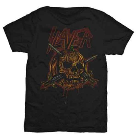 Picture of Slayer Unisex T-Shirt: Skull Pumpkin