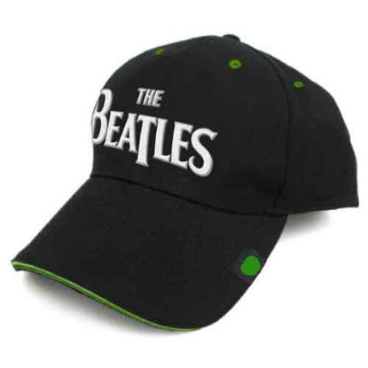 Picture of The Beatles Unisex Baseball Cap: Drop T Logo Sandwich Peak (Badge)