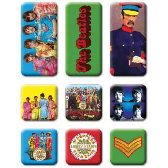 Picture of The Beatles Fridge Magnet Set: Sgt Pepper 9 Piece Set