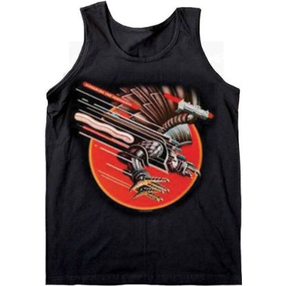 Picture of Judas Priest Ladies Vest T-Shirt: Vengeance Embellished