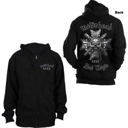 Picture of Motorhead Unisex Zipped Hoodie: Bad Magic Back Print (Small)