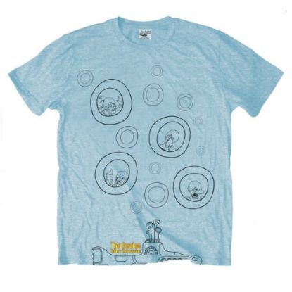 Picture of The Beatles Unisex T-Shirt: Bubbles (Large)