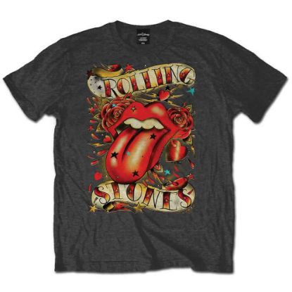 Picture of The Rolling Stones Unisex T-Shirt: Tongues & Stars